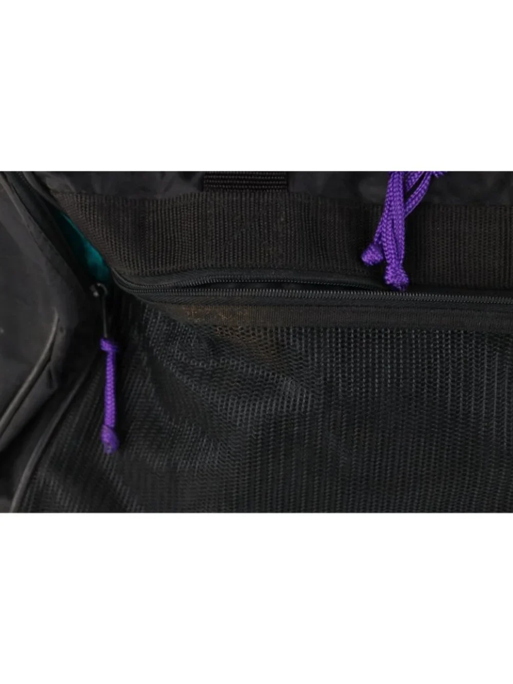 Vtg 90s Jeep Travel Equipment Distressed Spell Out Handled Duffel Bag Carry On
